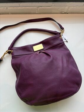 Purple Classic Q Hillier Hobo Bag
